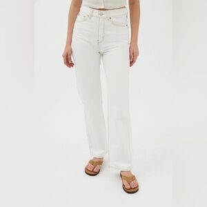 BDG White Straight Leg Jeans High-Rise